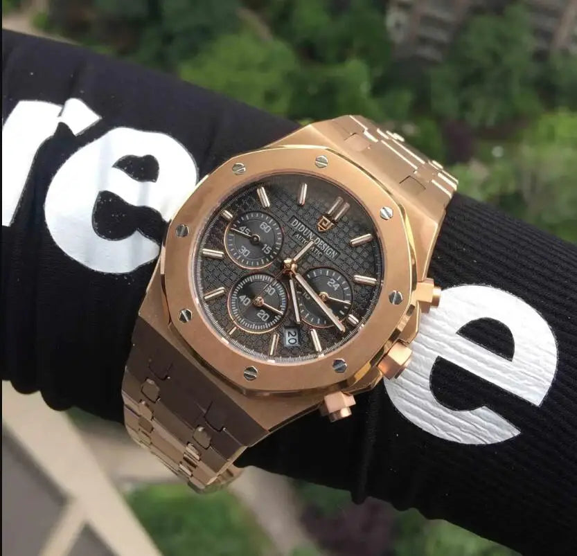 Chronograph Steel Quartz Men Watch