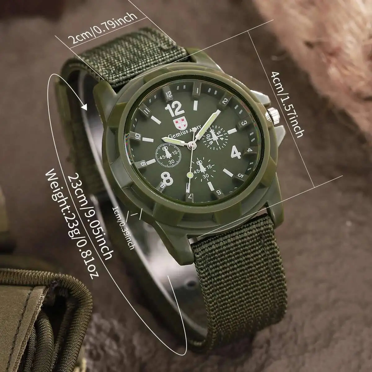 Nylon Band Military Quartz Watch