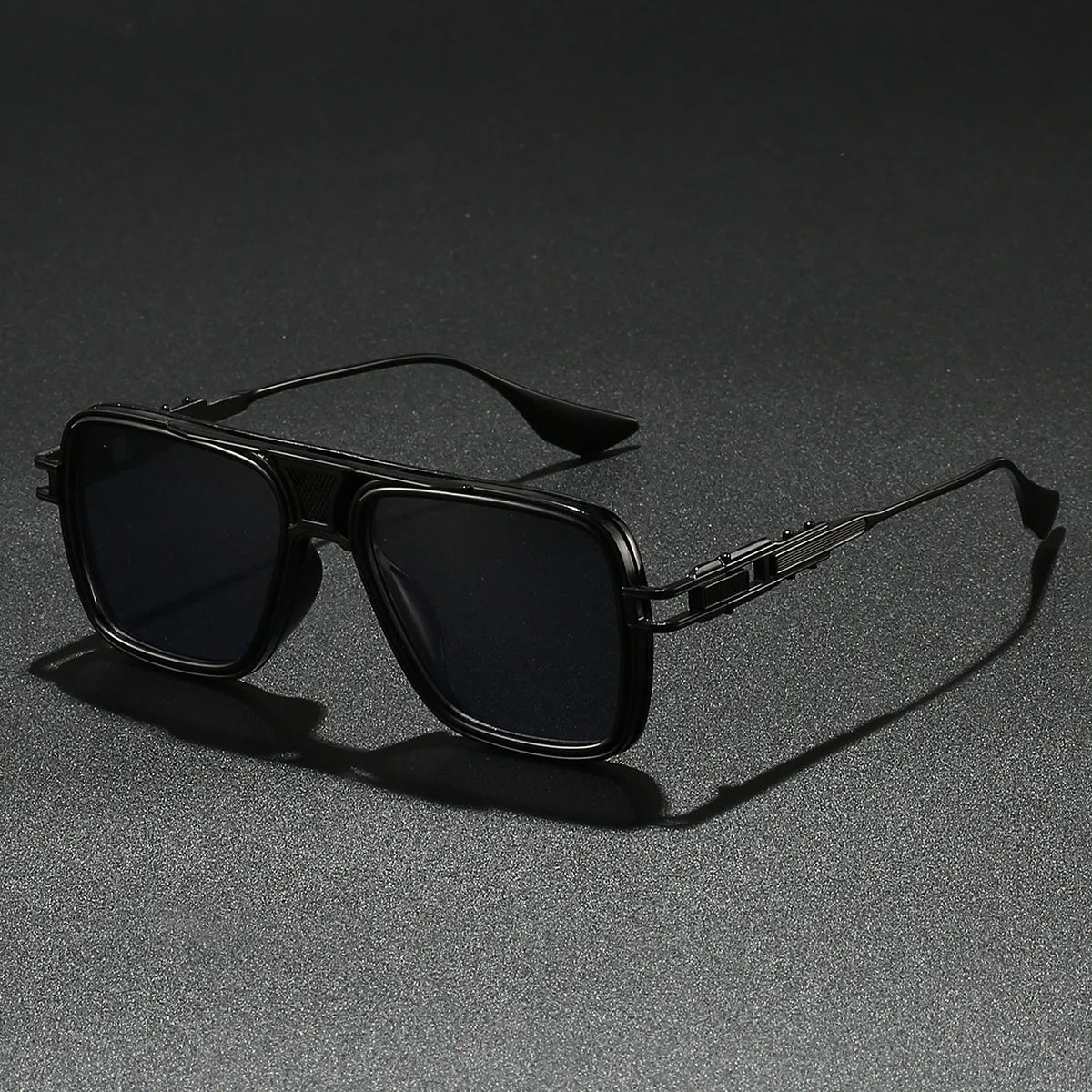 Wooden Vintage Square Sunglasses