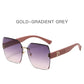 Oversized Rimless Women Sunglasses