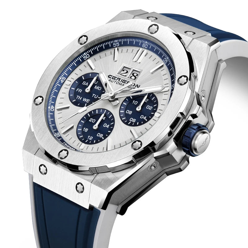Automatic Silicone Strap Men Watch