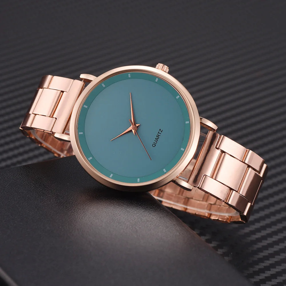 Rose Gold Business Women Watch