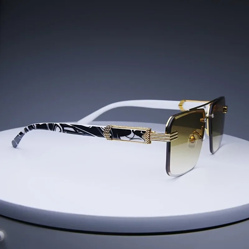 Frameless Classic Square Sunglasses