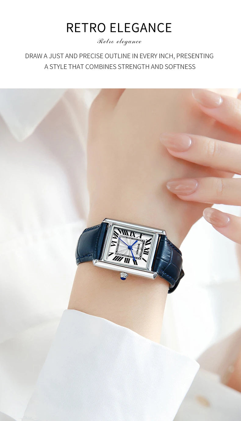 Couple Leather Quartz Watches Set