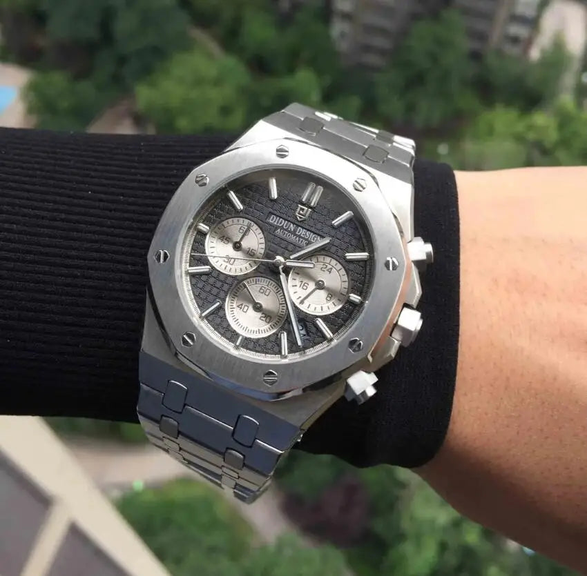 Chronograph Steel Quartz Men Watch