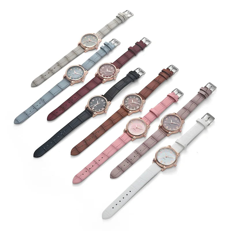 Luxury Leather Quartz Women Watch