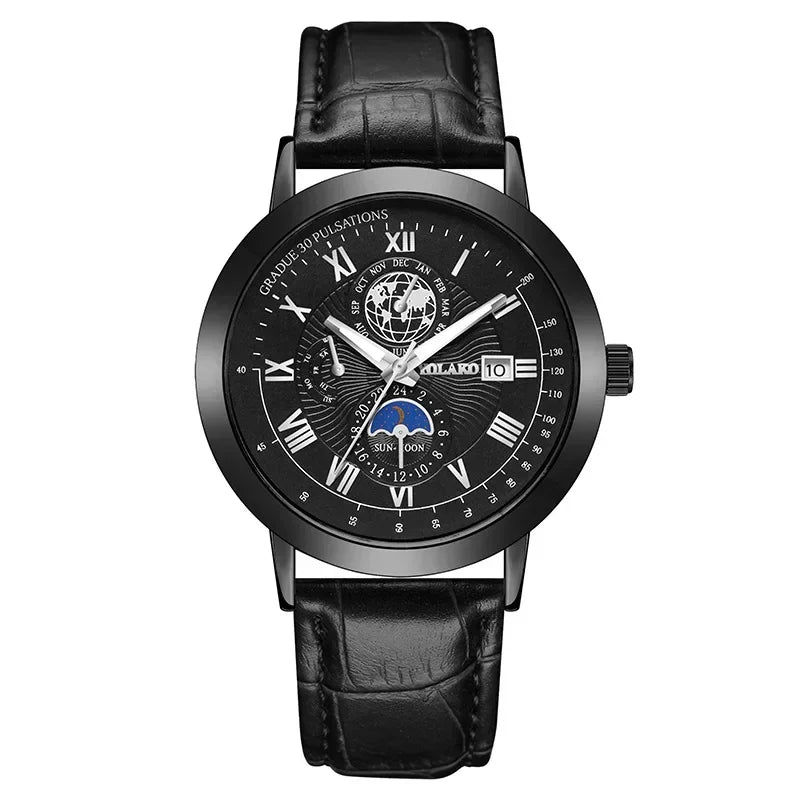 Earth Date Quartz Men Watch