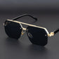 Half Frame Retro Sunglasses