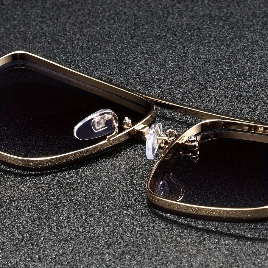 Punk Metal Pilot Sunglasses