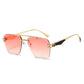 Rimless Pilot Retro Sunglasses