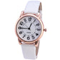 Frosted Dial Leather Women Watch
