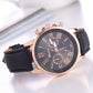 Minimal Leather Dress Women Watch