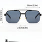 Square Half Frame Sunglasses