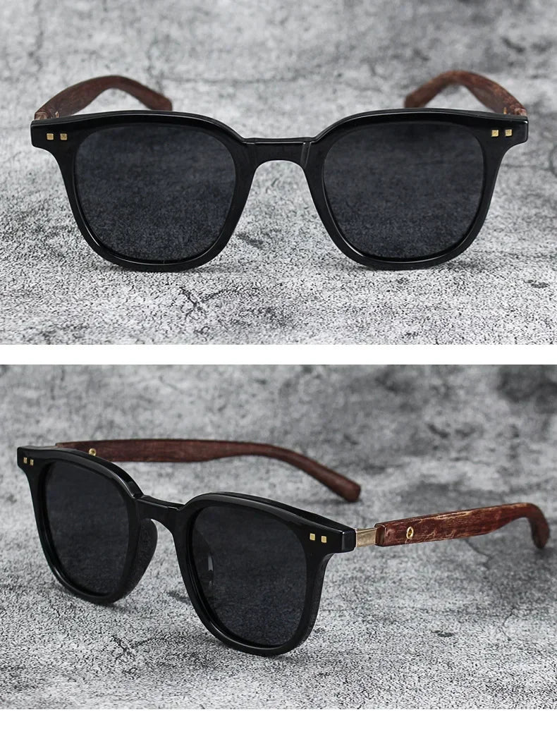 Wood Grain Polarized Sunglasses
