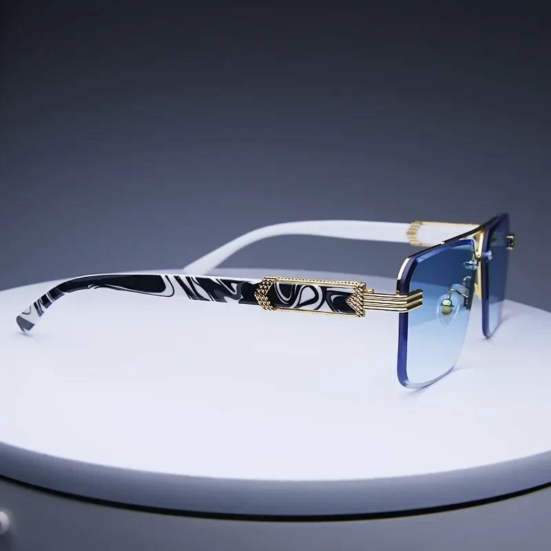 Frameless Classic Square Sunglasses