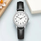 Simple Leather Strap Women Watch