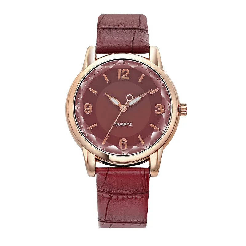 Luxury Leather Quartz Women Watch
