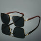 Retro Metal Square Sunglasses