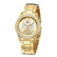Classic Rhinestone Gold Women Watch
