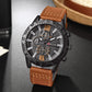 Leather Strap Quartz Men Watch