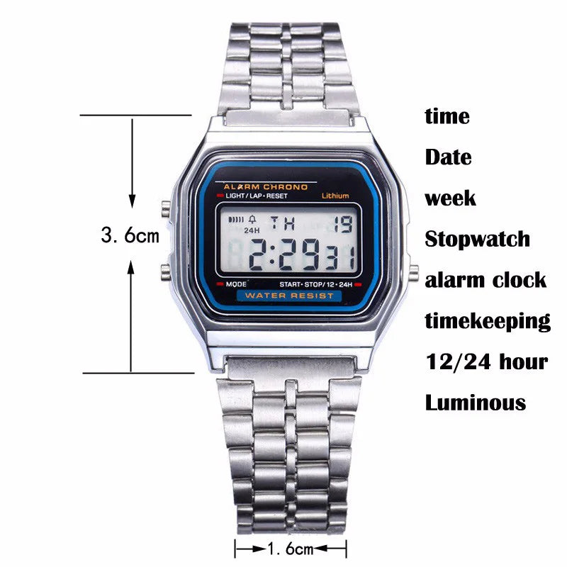 Waterproof LED Digital Sports Watch