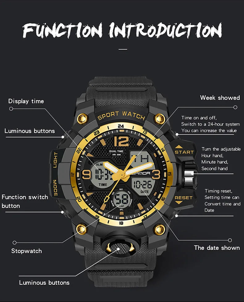 Military Waterproof Quartz Men Watch