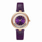 Diamond Leather Analog Women Watch