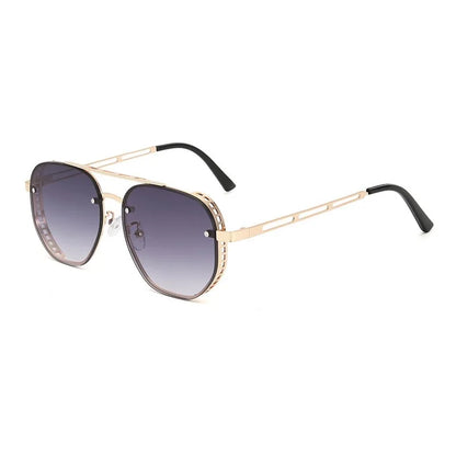 Steampunk Square Metal Sunglasses
