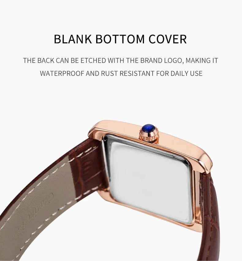 Couple Leather Quartz Watches Set