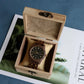 Wooden Quartz Date Men Watch
