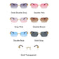 Rimless Gradient Square Sunglasses
