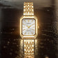 Square Gold Business Women Watch