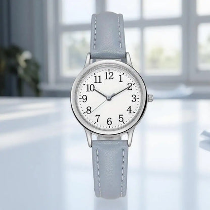 Simple Leather Strap Women Watch