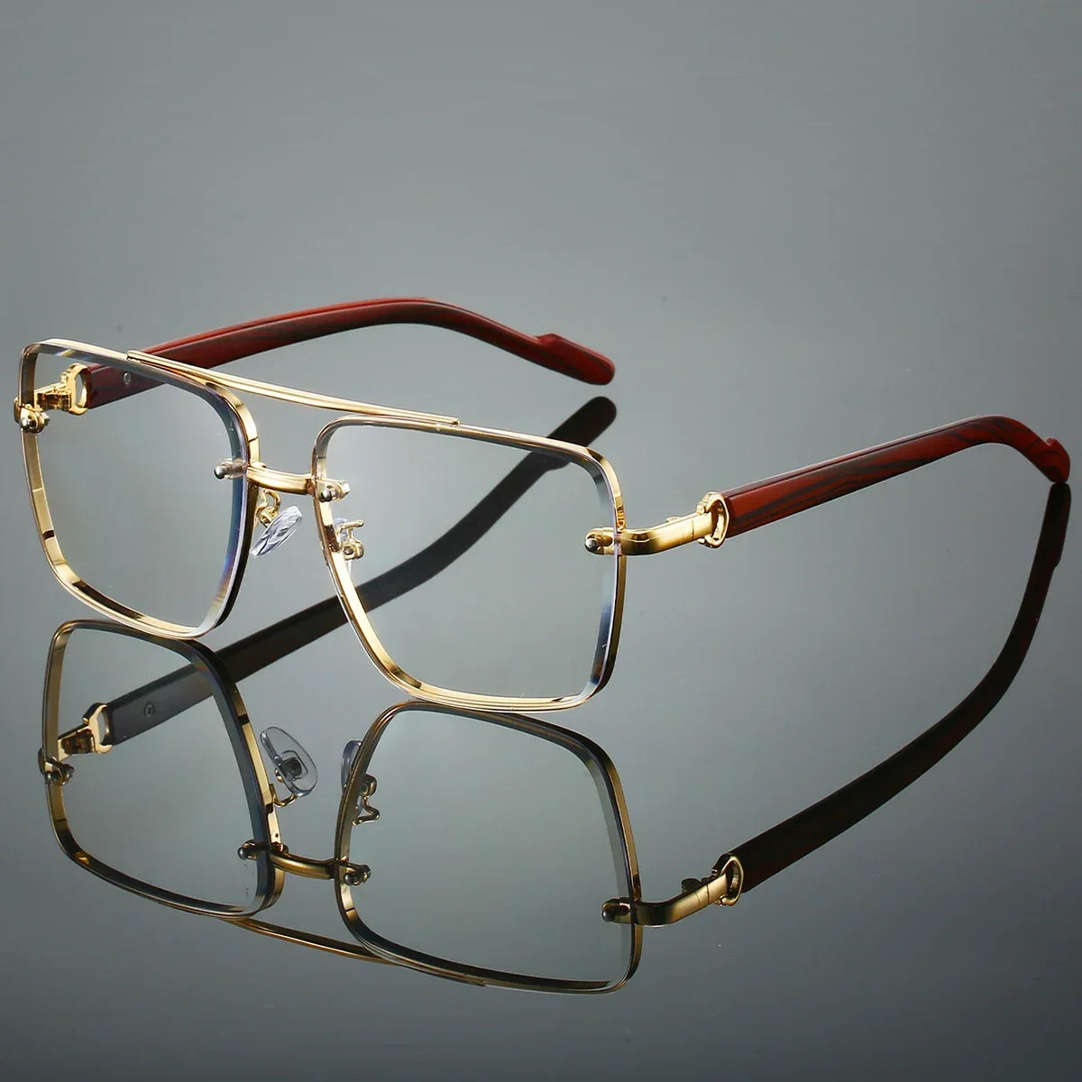 Retro Metal Square Sunglasses