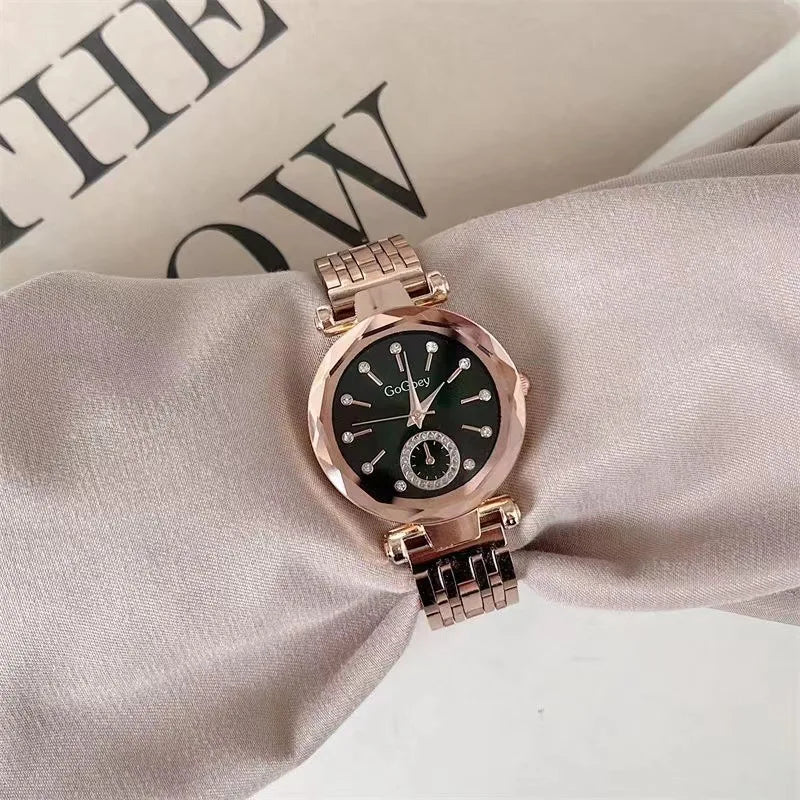 Steel Quartz Luxury Women Watch