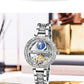 Skeleton Automatic Leather Women Watch