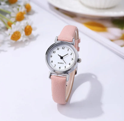 Vintage Leather Small Dial Watch
