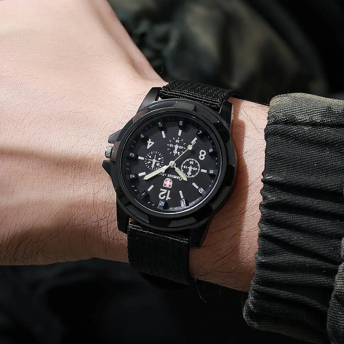 Nylon Band Military Quartz Watch
