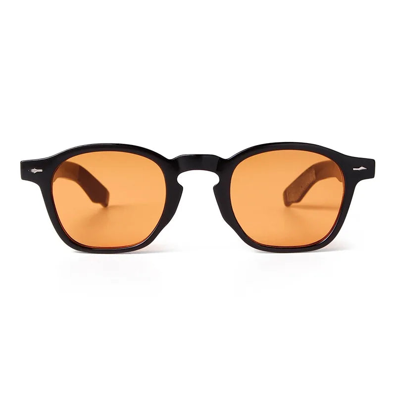 Yellow Orange Retro Sunglasses