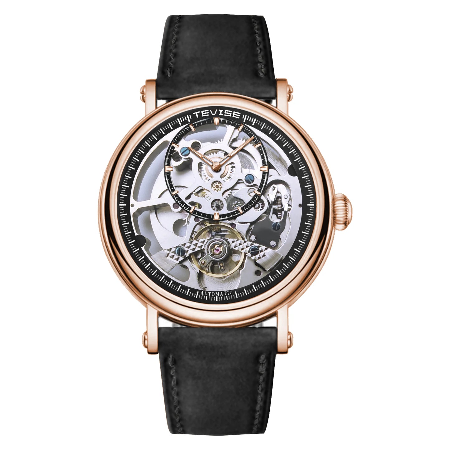 Skeleton Automatic Steel Men Watch