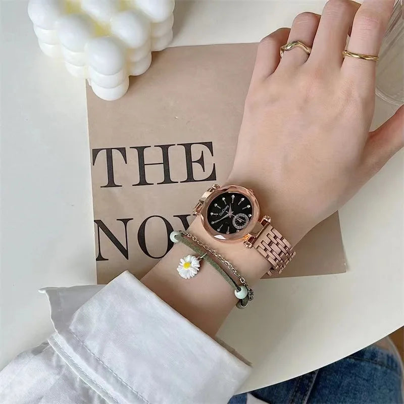 Steel Quartz Luxury Women Watch