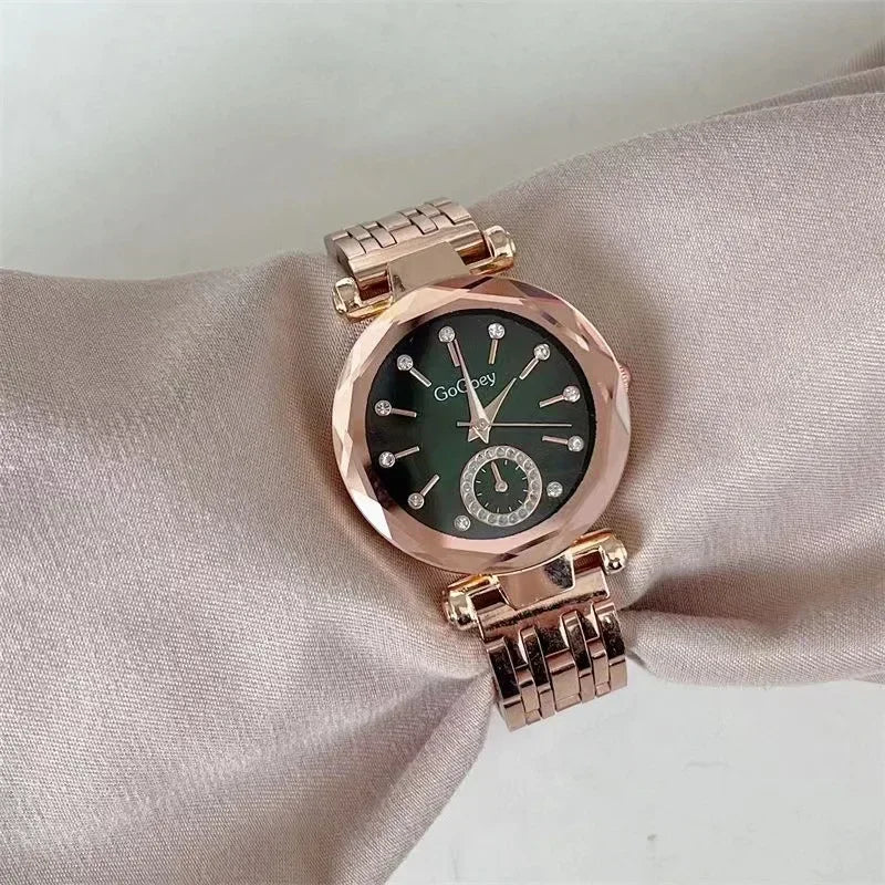 Steel Quartz Luxury Women Watch