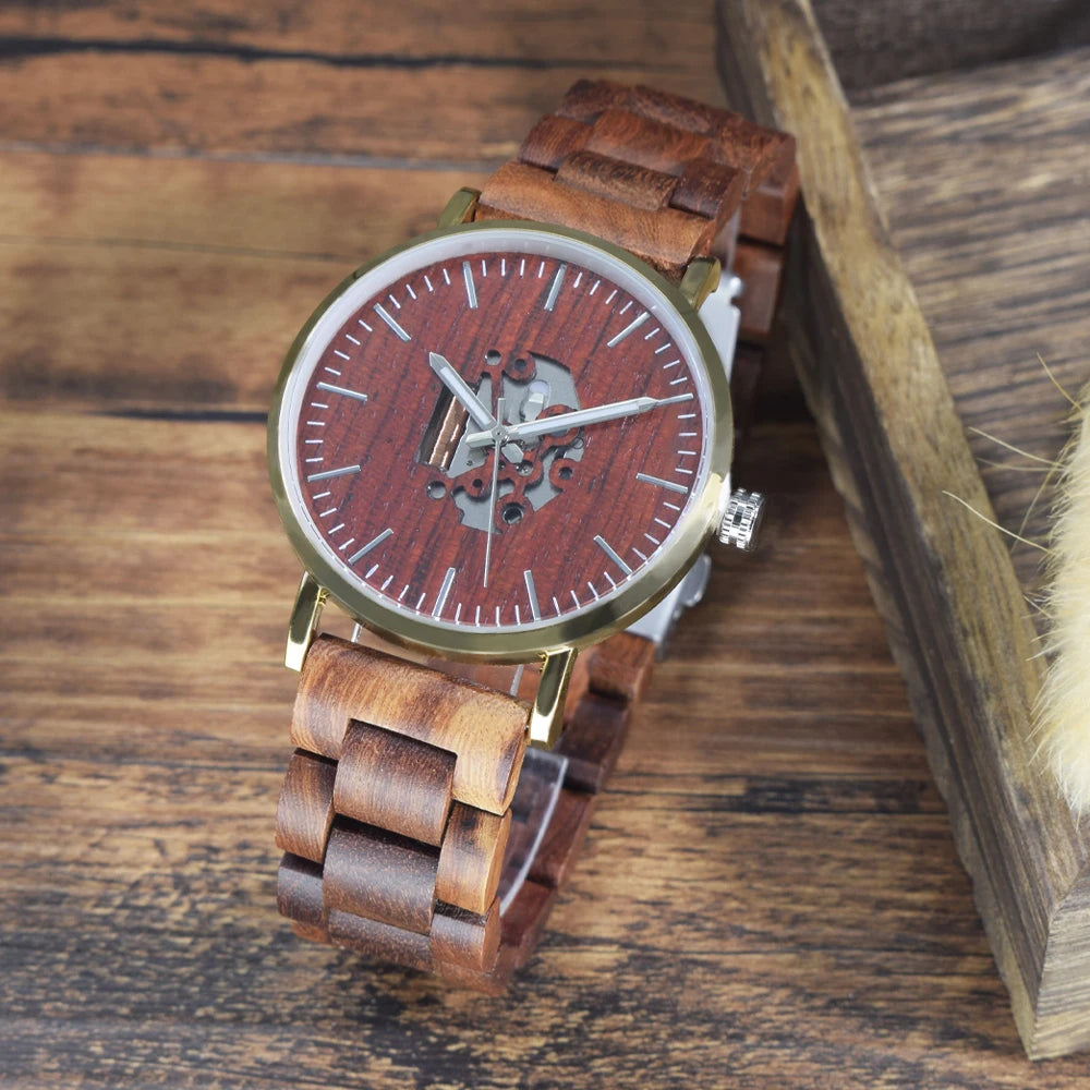 Minimal Wooden Couple Watch Set