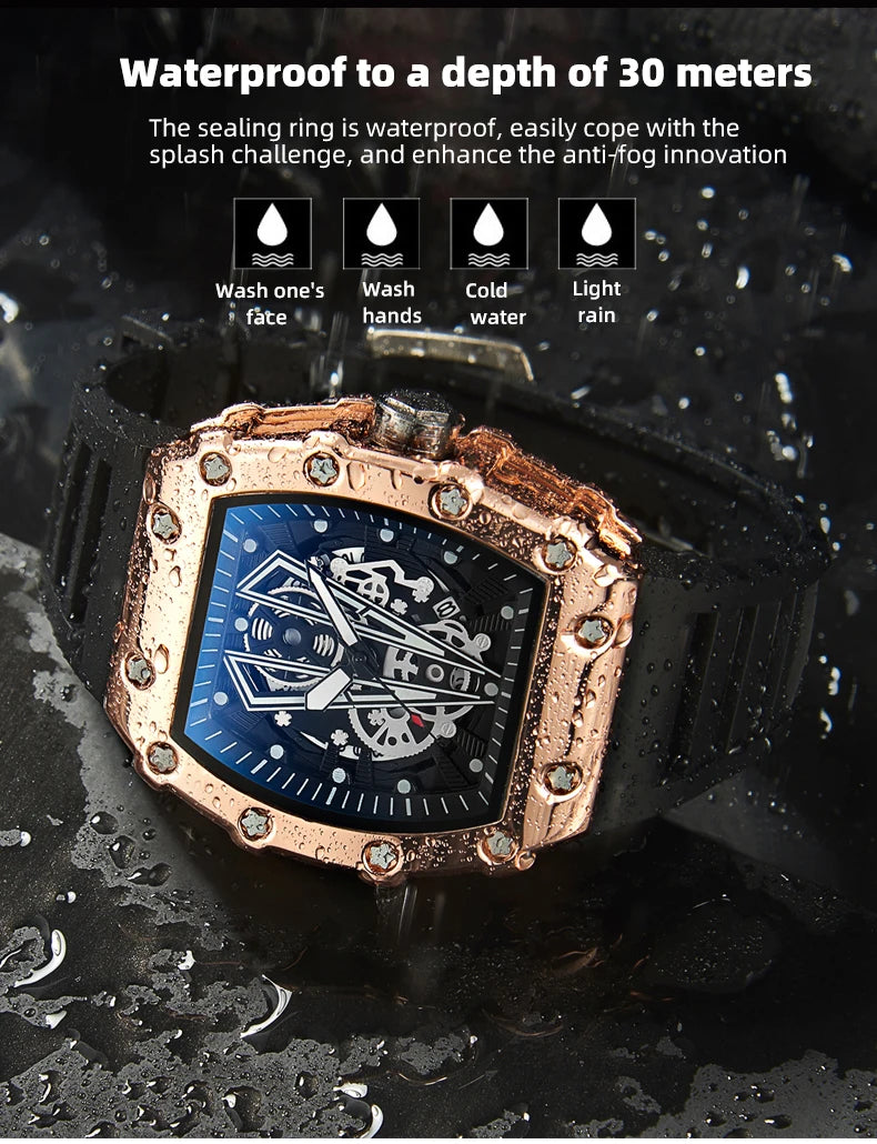 Large Dial Waterproof Men Watch