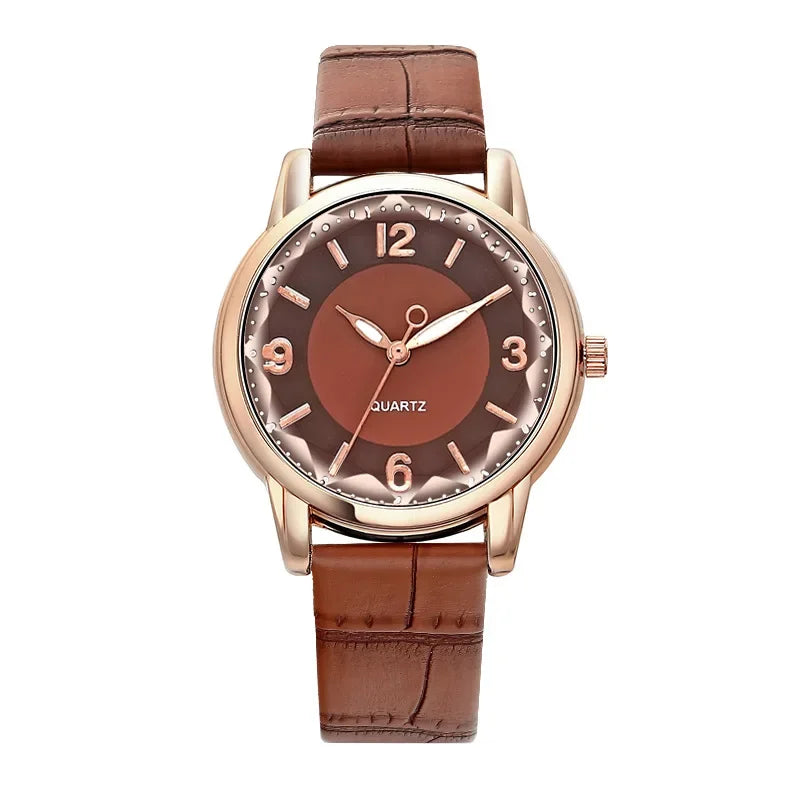 Luxury Leather Quartz Women Watch