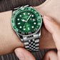 Green Dial Casual Men Watch
