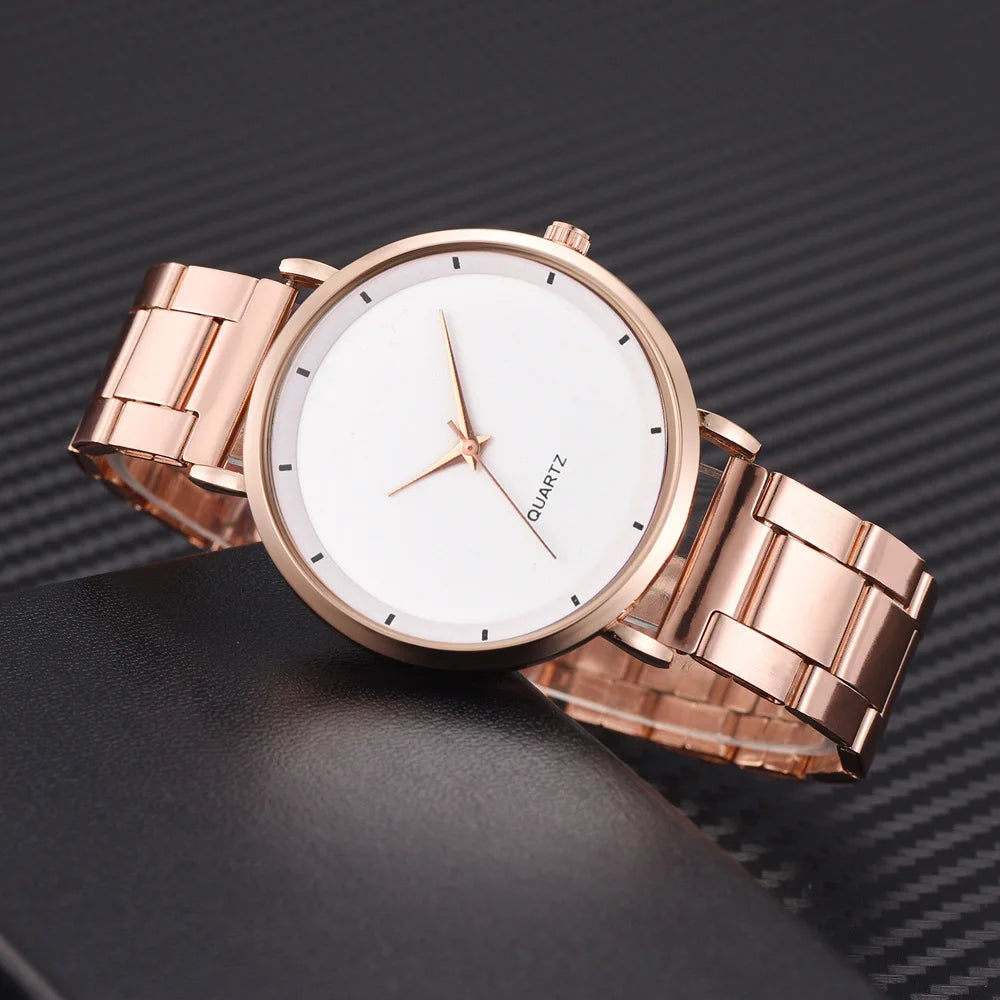 Rose Gold Business Women Watch