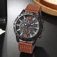 Leather Strap Quartz Men Watch
