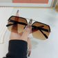 Half Frame Retro Sunglasses