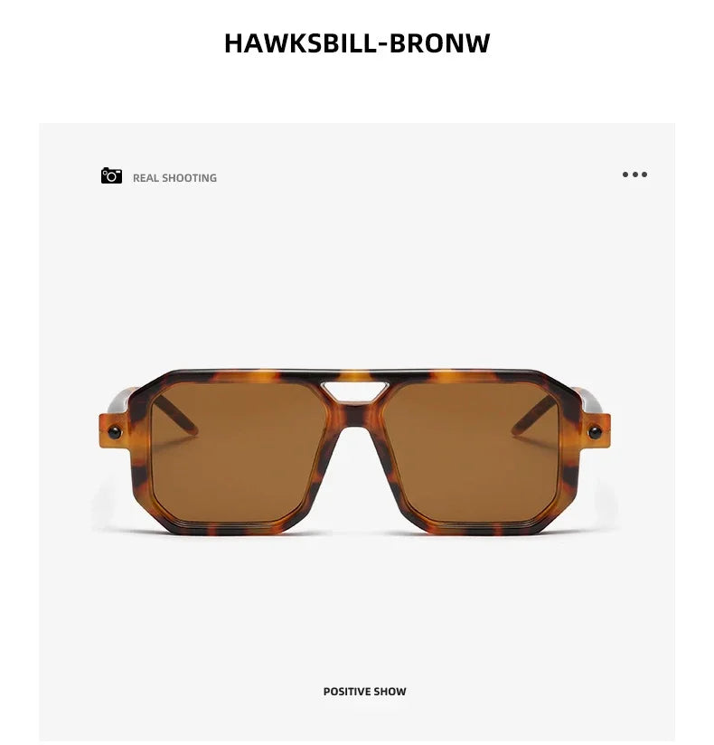 Thick Frame Square Sunglasses